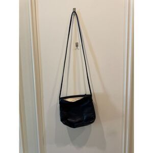 Margot Crossbody Bag Purse Women's Black Pebbled Genuine Leather Medium